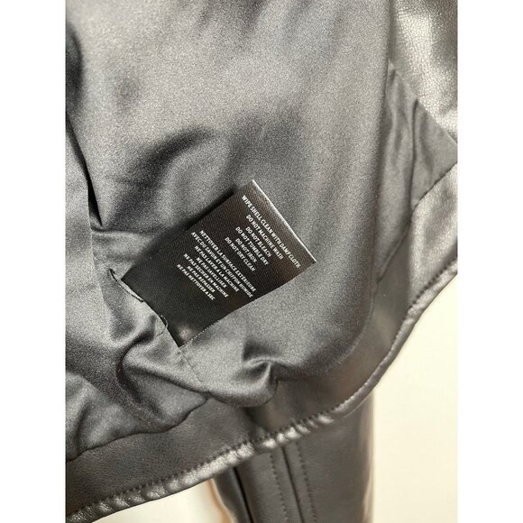 NWOT BlankNYC Night Fever Faux Leather Moto Jacket removable Faux Fur Collar XS - Picture 8 of 9